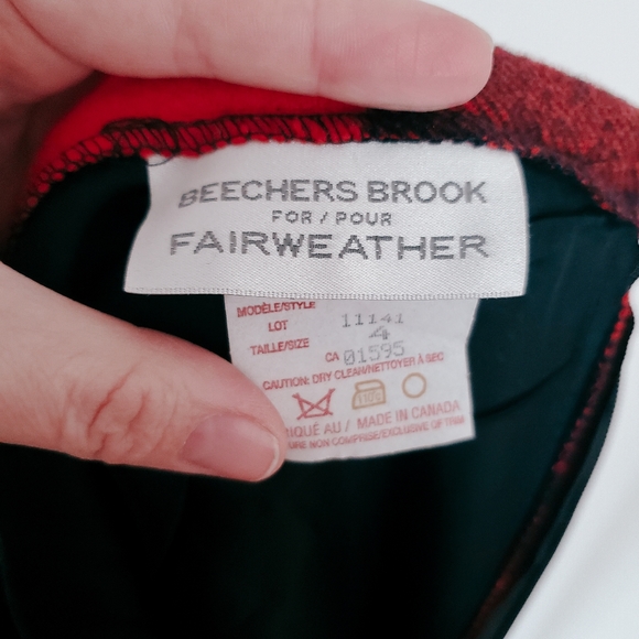 Vintage plaid wool blend skirt - Picture 5 of 5